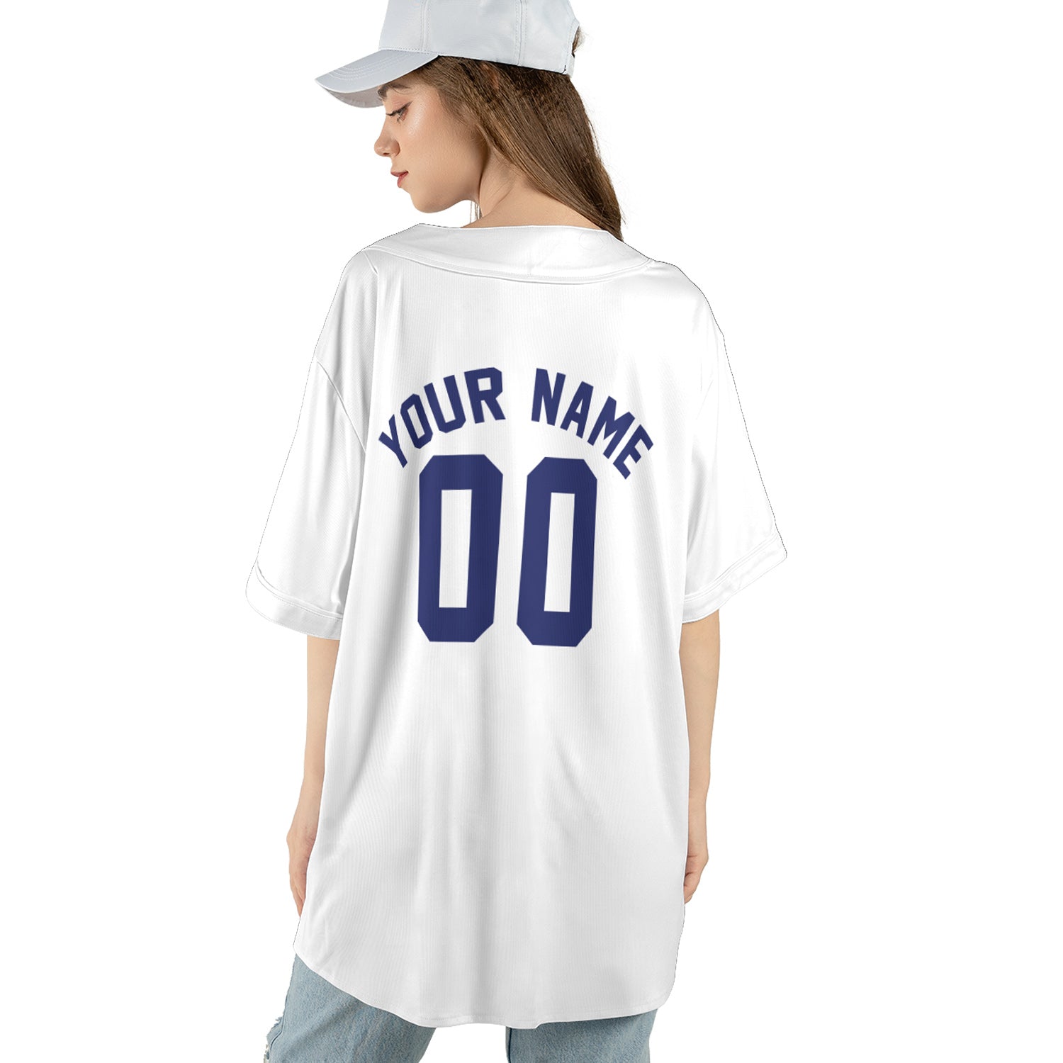 Classic White Custom Jersey – Add Your Name & Team Logo for a Clean, Timeless Look