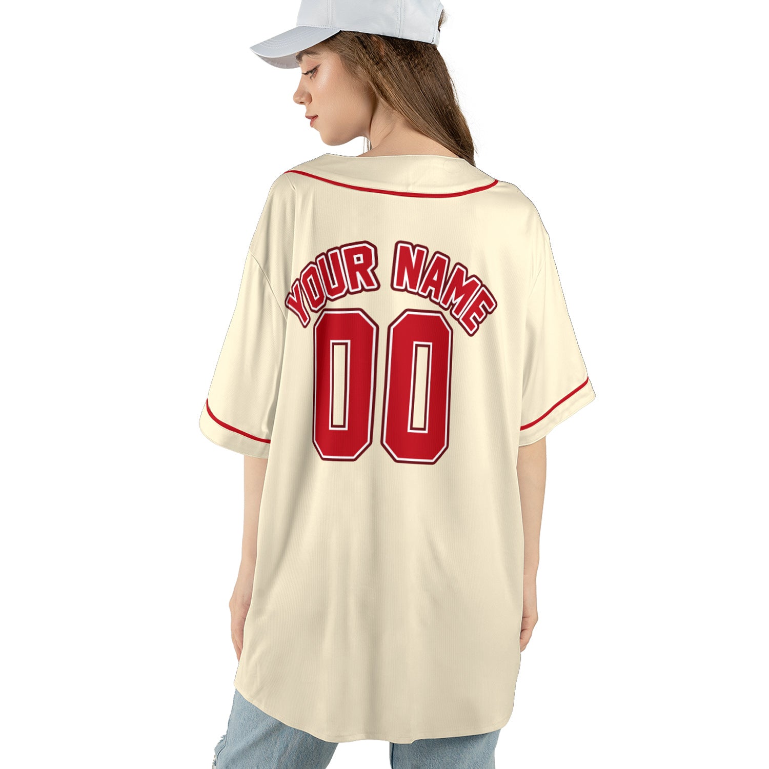 Vintage Creamfire – Custom Name & Logo Baseball Jersey