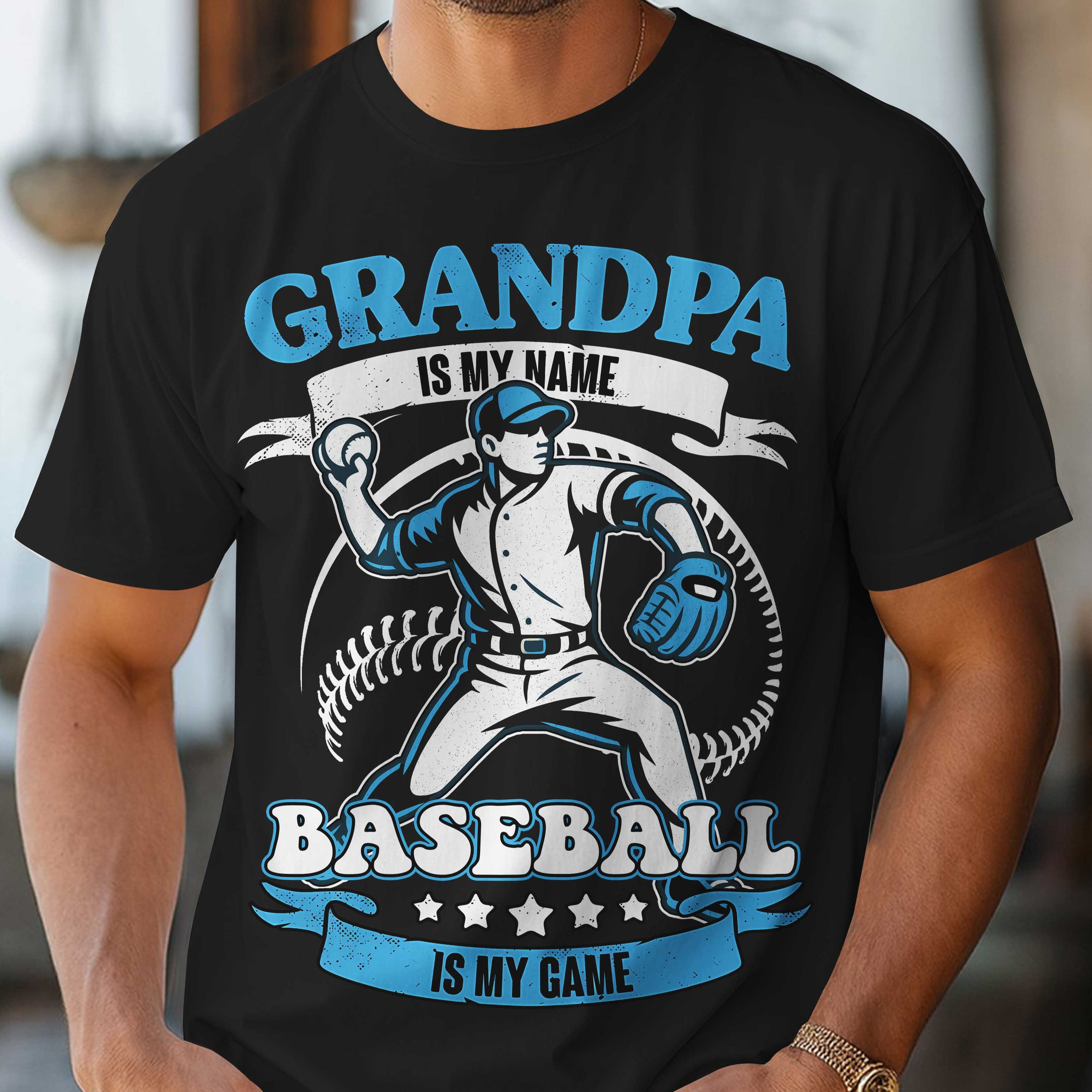 Baseball Is My Game - Black and White Baseball T-Shirt
