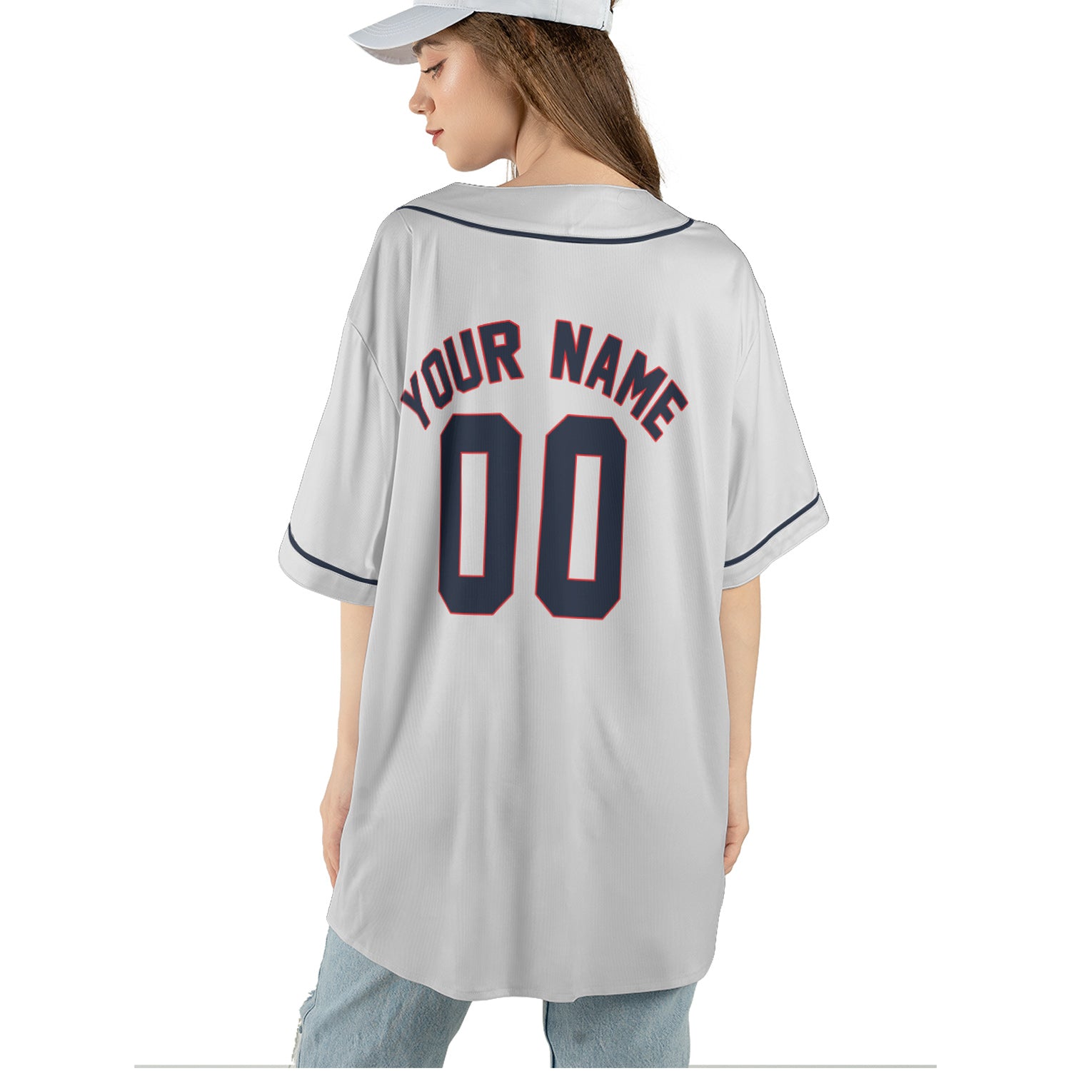Steel Navy – Custom Name & Logo Baseball Jersey