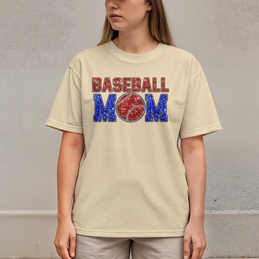 Baseball Mom Louder and Prouder - All Over Print Baseball Mom T-Shirt