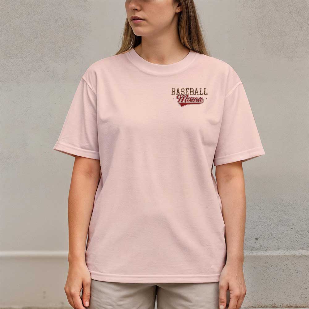 Hot Mess Always Stressed - All Over Print Baseball Mom T-Shirt
