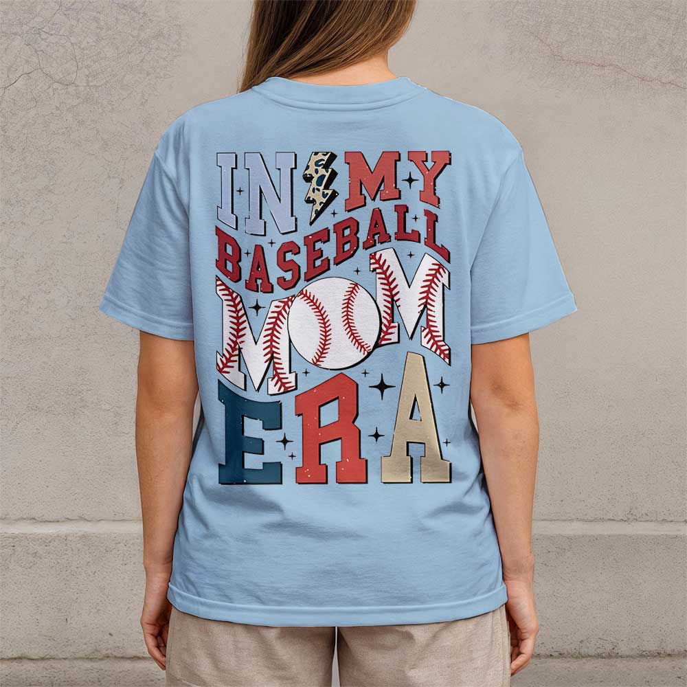 In My Baseball Mom Era - All Over Print Baseball Mom T-Shirt