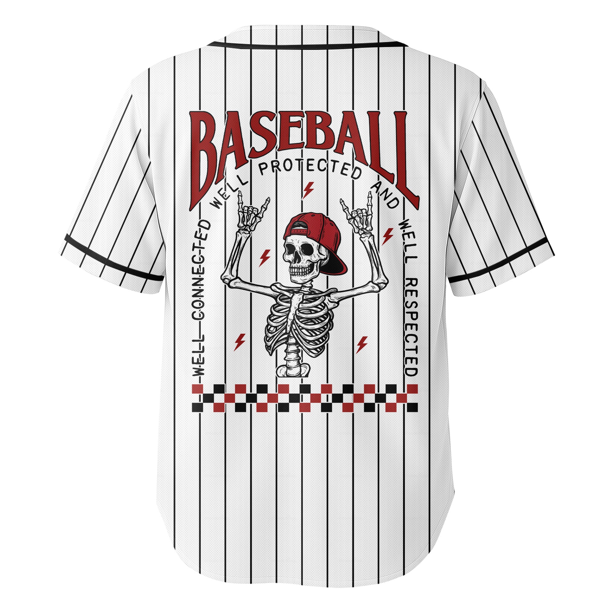 WELL RESPECTED - Custom Black White Cream Baseball Jersey