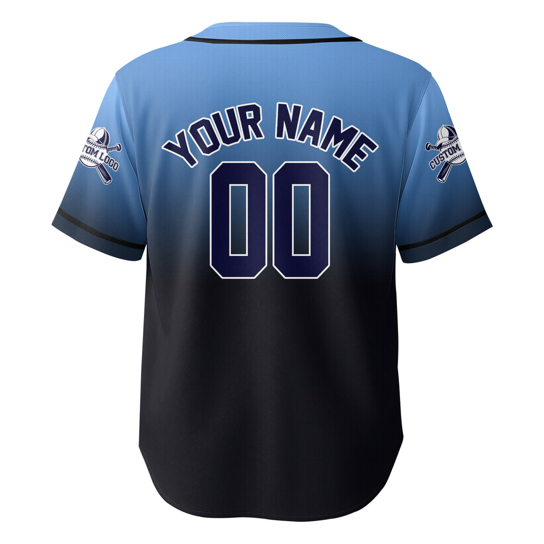 Respect The Drip - Custom Blue and Black Baseball Jersey