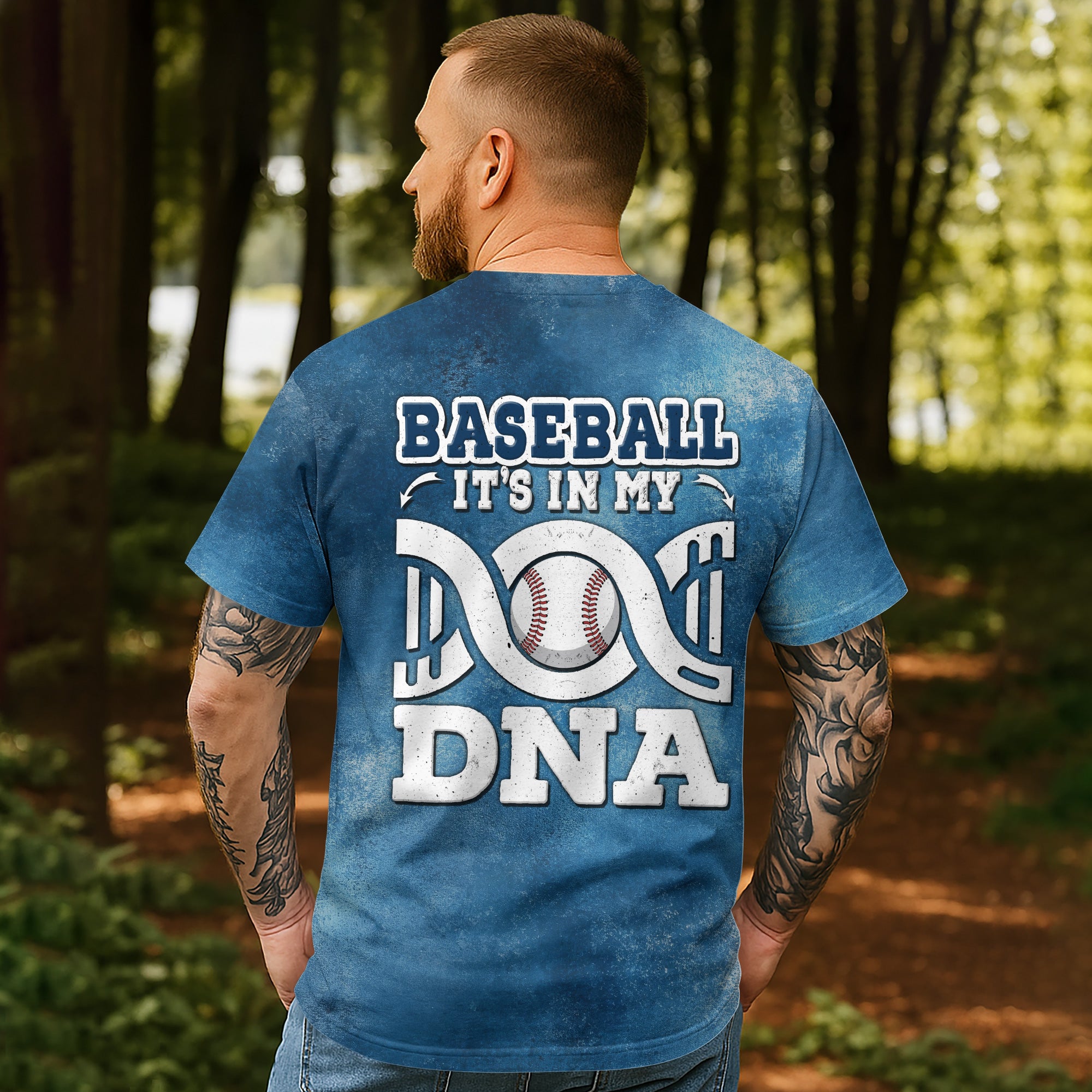 Baseball Is In My DNA All Over Print T-Shirt