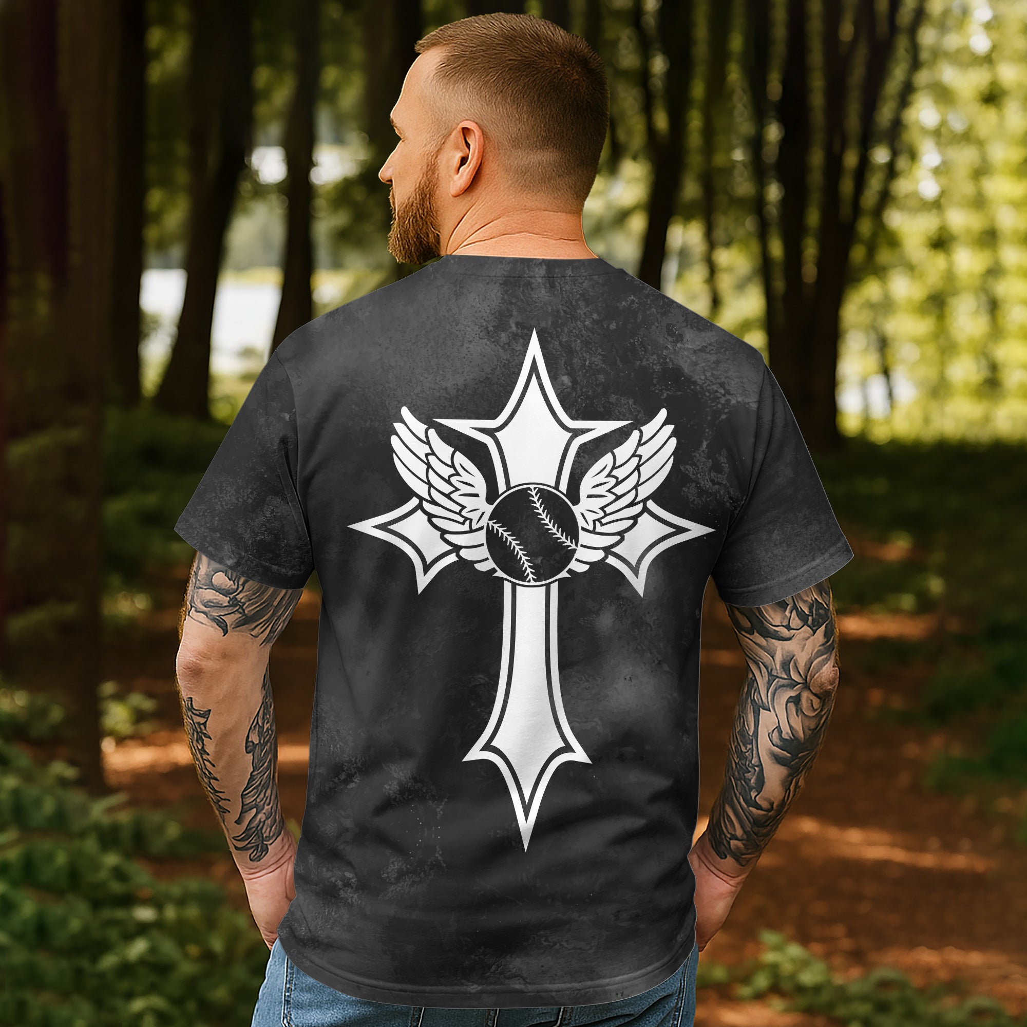 Trust God Thank God All Over Print T-Shirt