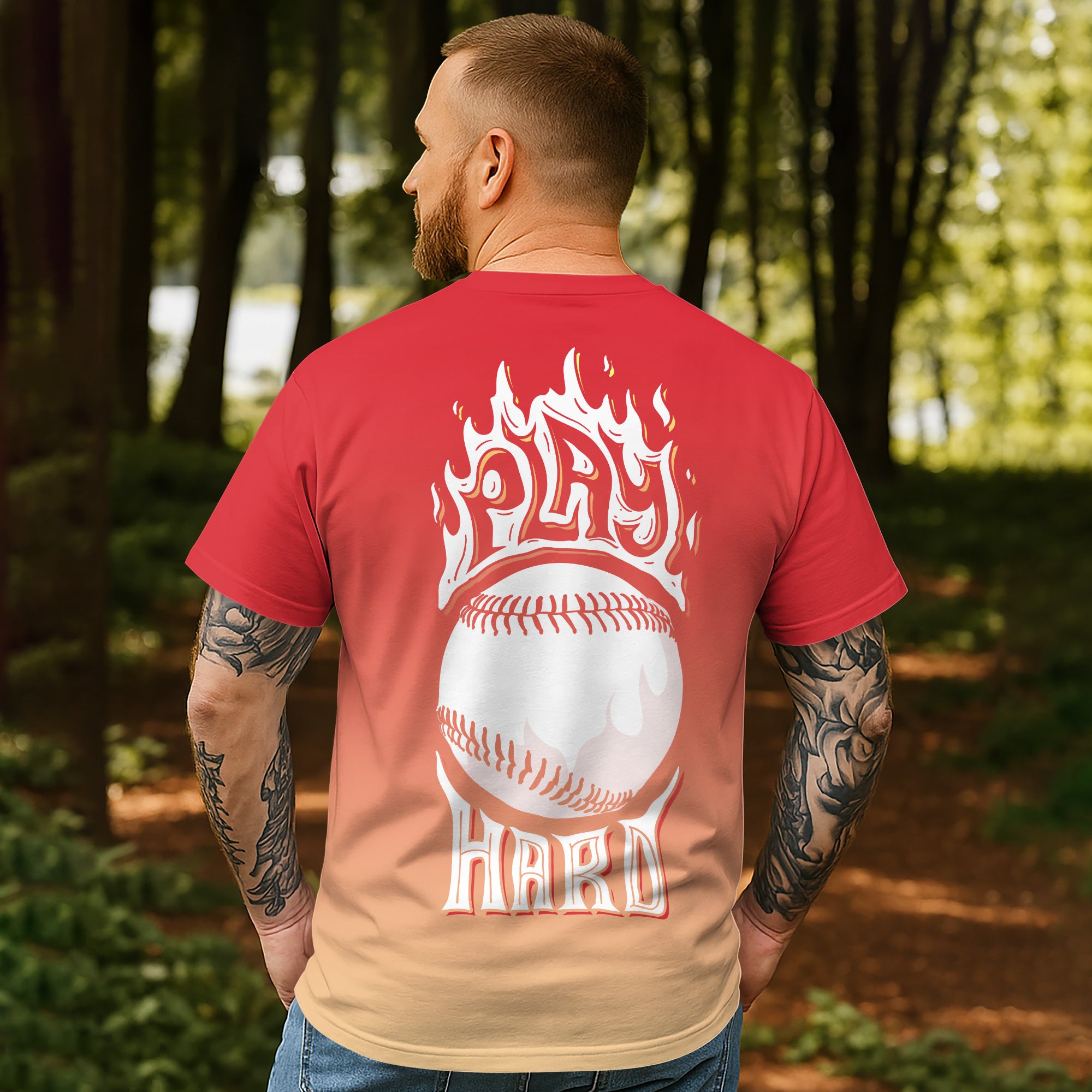 Play Hard All Over Print T-Shirt
