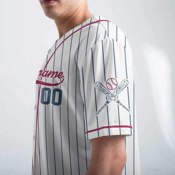 Custom Baseball Jersey - At The Ballpark Is Where I Spend Most Of My Days - Baseball Lover Jersey - Custom Name, Number