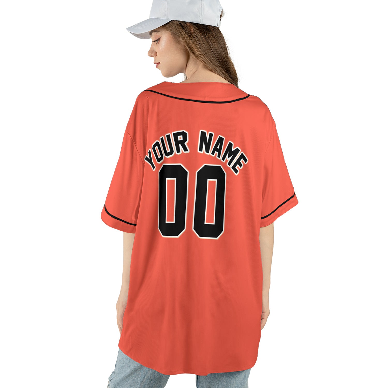 Inferno Black – Custom Name & Logo Baseball Jersey