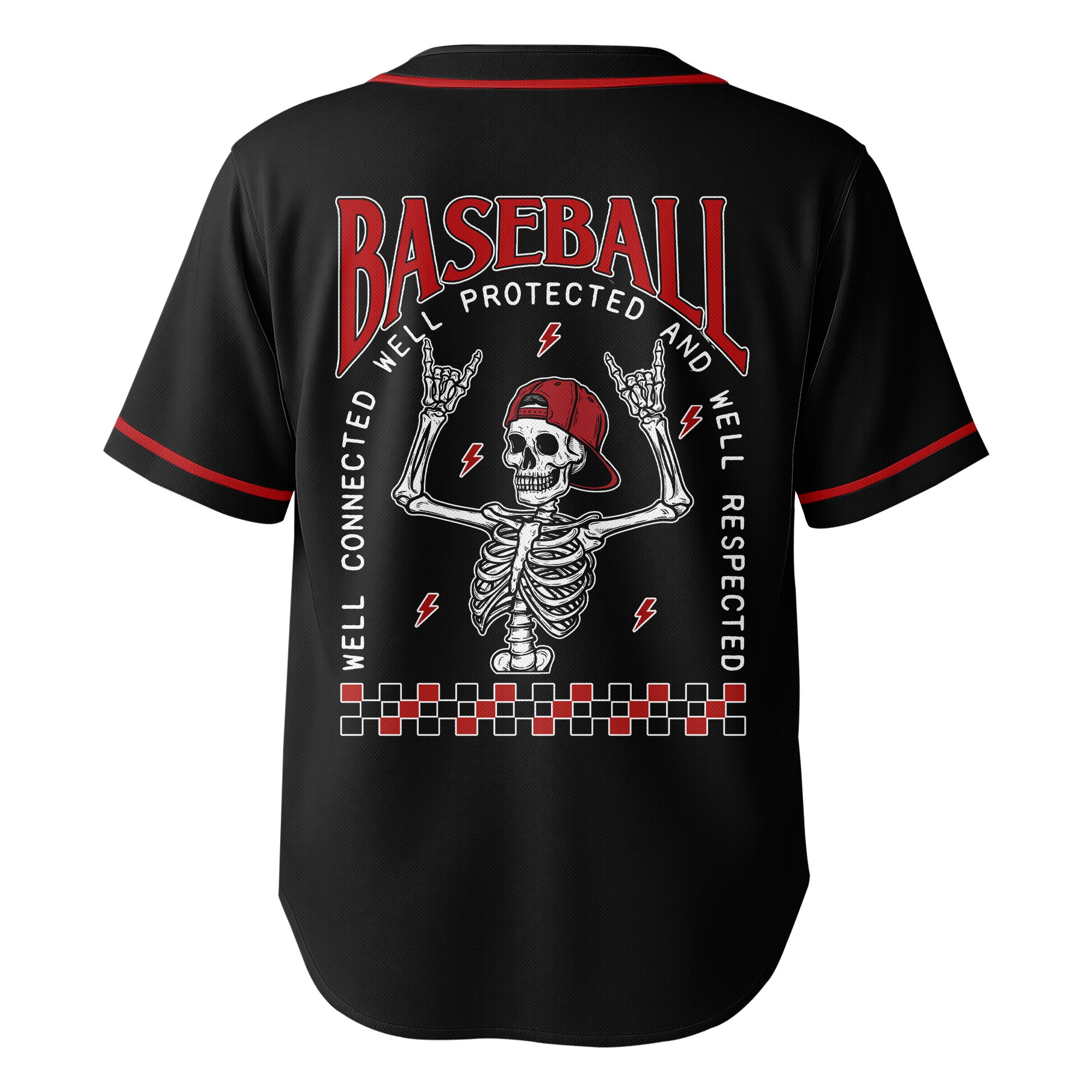 WELL RESPECTED - Custom Black White Cream Baseball Jersey