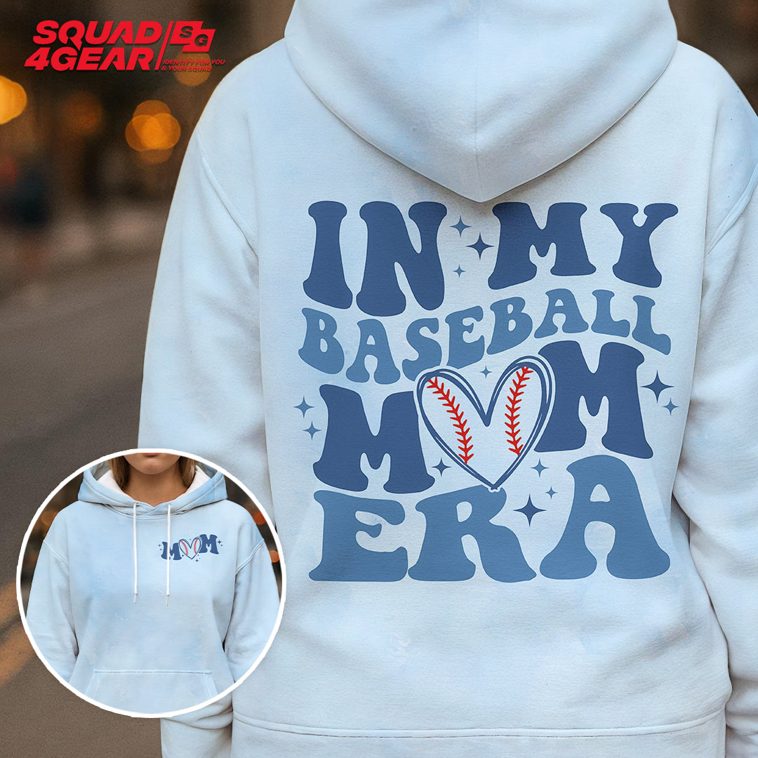 In My Baseball Mom Era- All Over Print Blue Baseball Hoodie