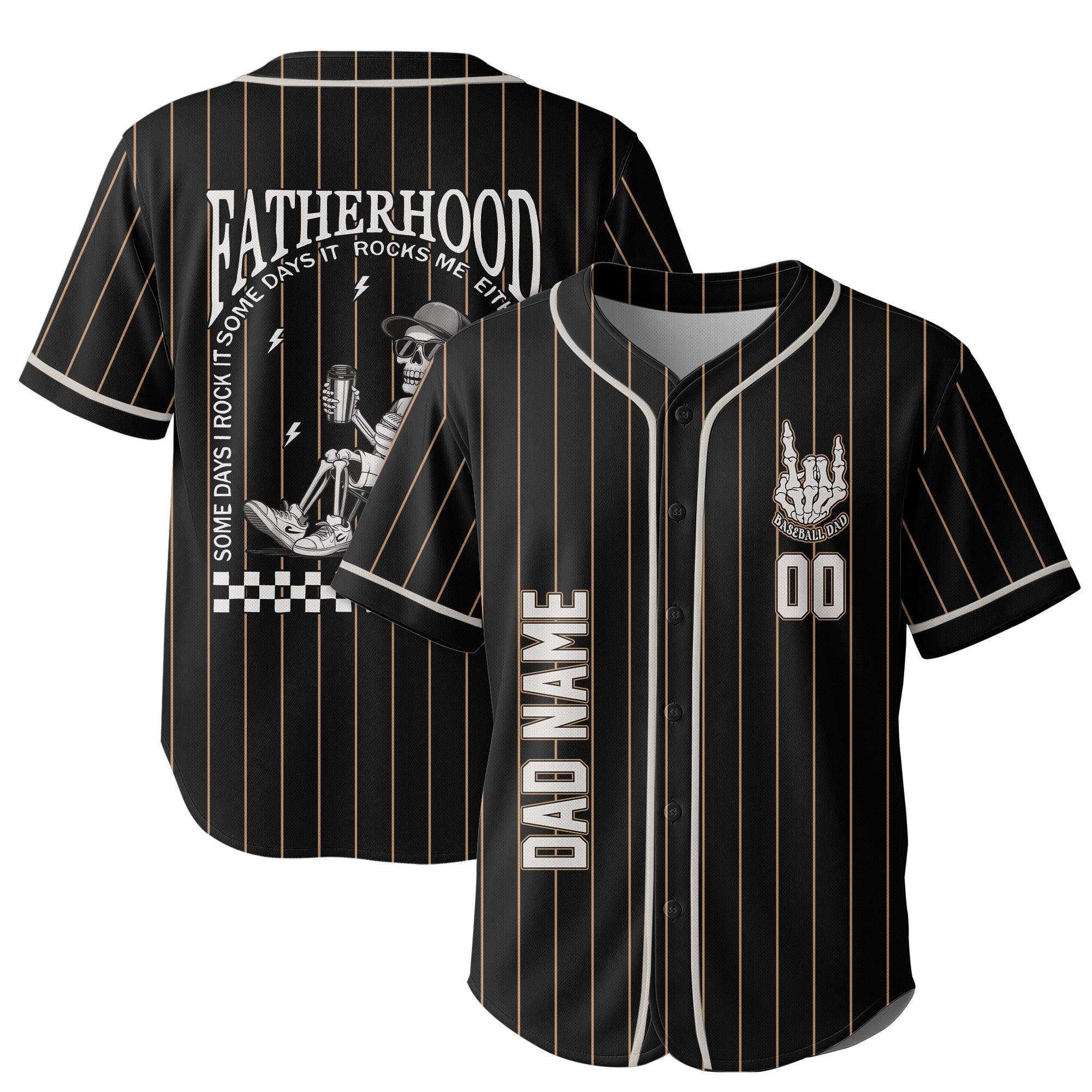FATHERHOOD - Some days I rock it, some days it rocks me, either way we're rockin - Jersey Baseball