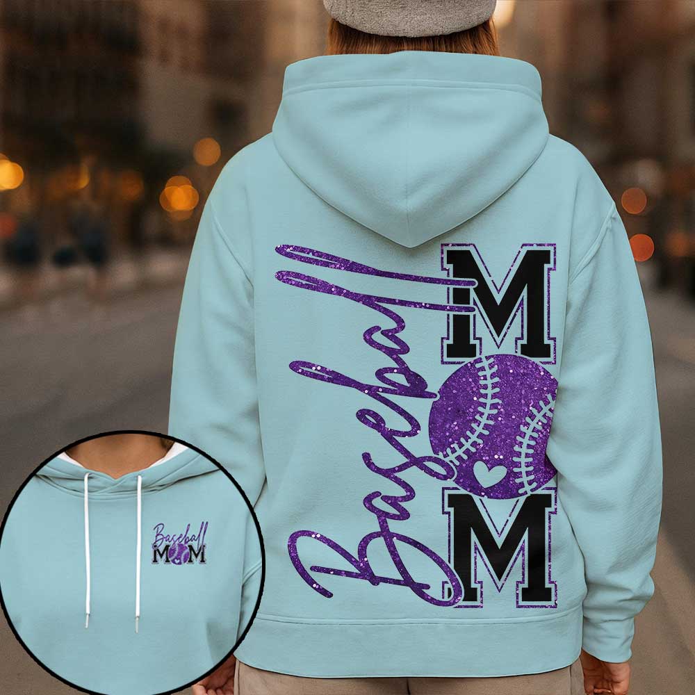Baseball Mom - All Over Print Baseball Hoodie