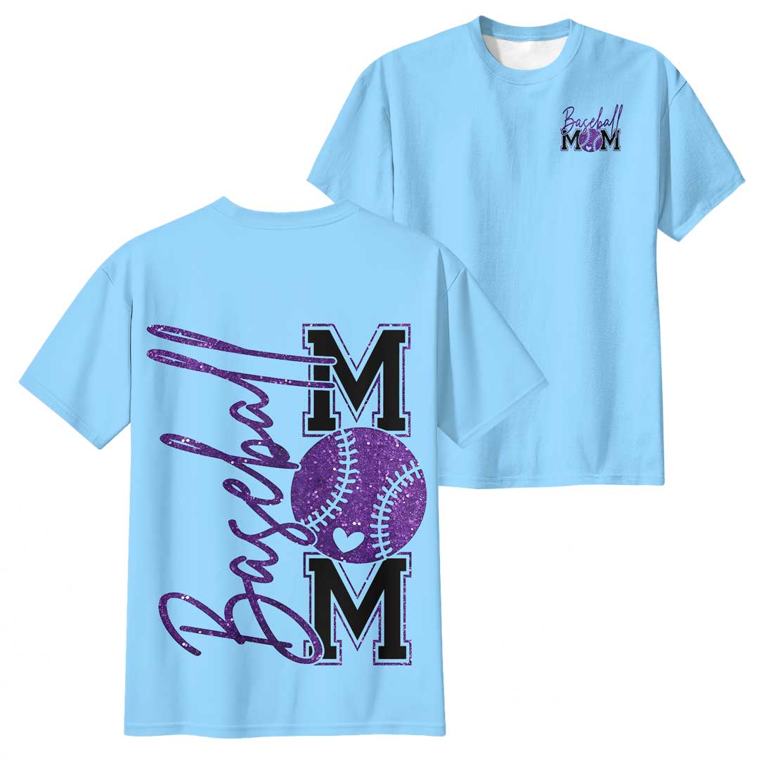 Baseball Mom - All Over Print Baseball Mom T-Shirt