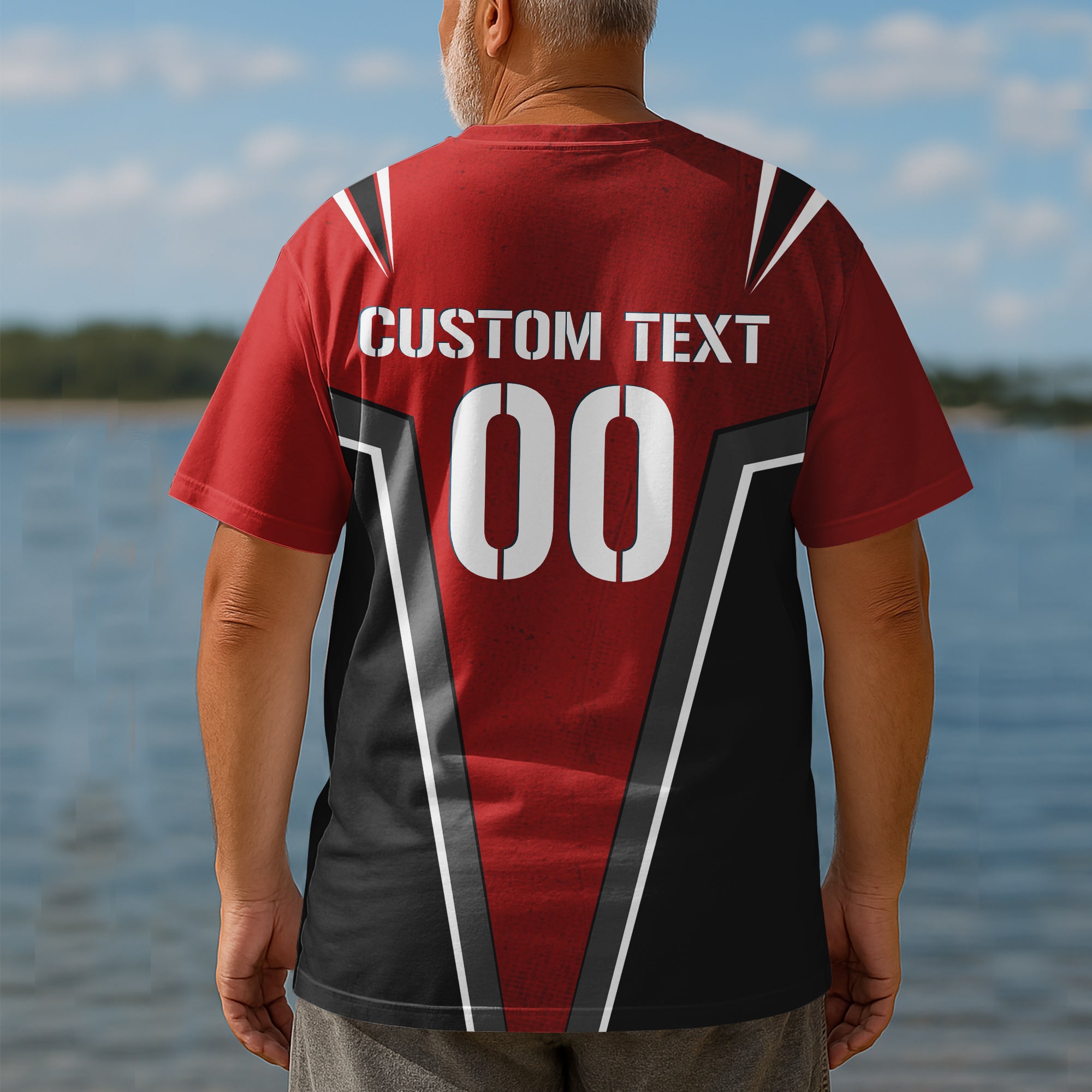 Go Grab Your Balls Custom All Over Print Baseball Black and Red T-Shirt