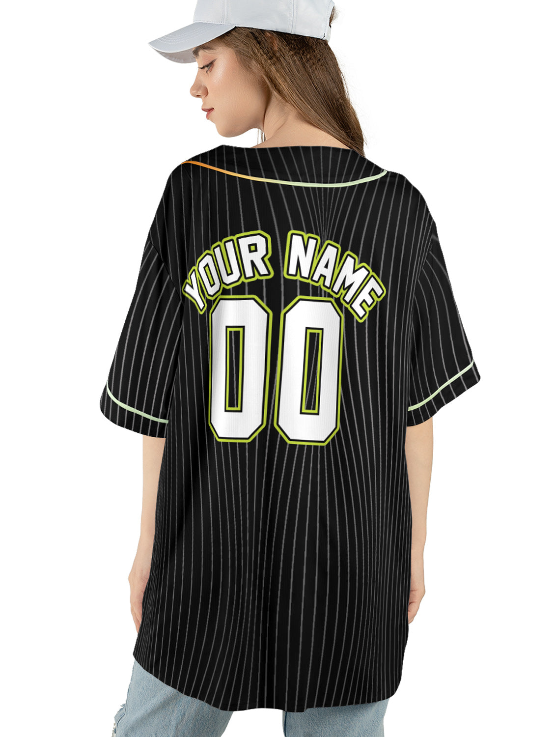 Neon Noir – Custom Name & Logo Baseball Jersey