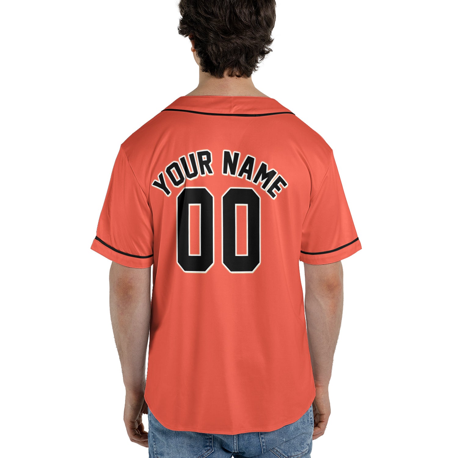 Inferno Black – Custom Name & Logo Baseball Jersey