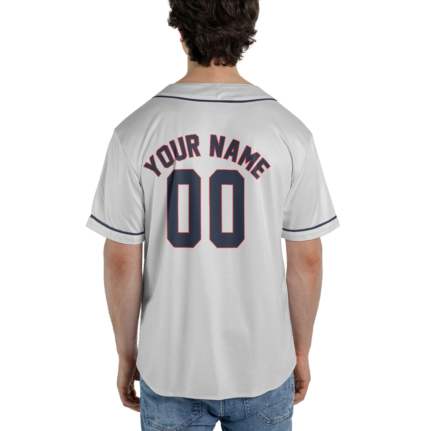 Steel Navy – Custom Name & Logo Baseball Jersey