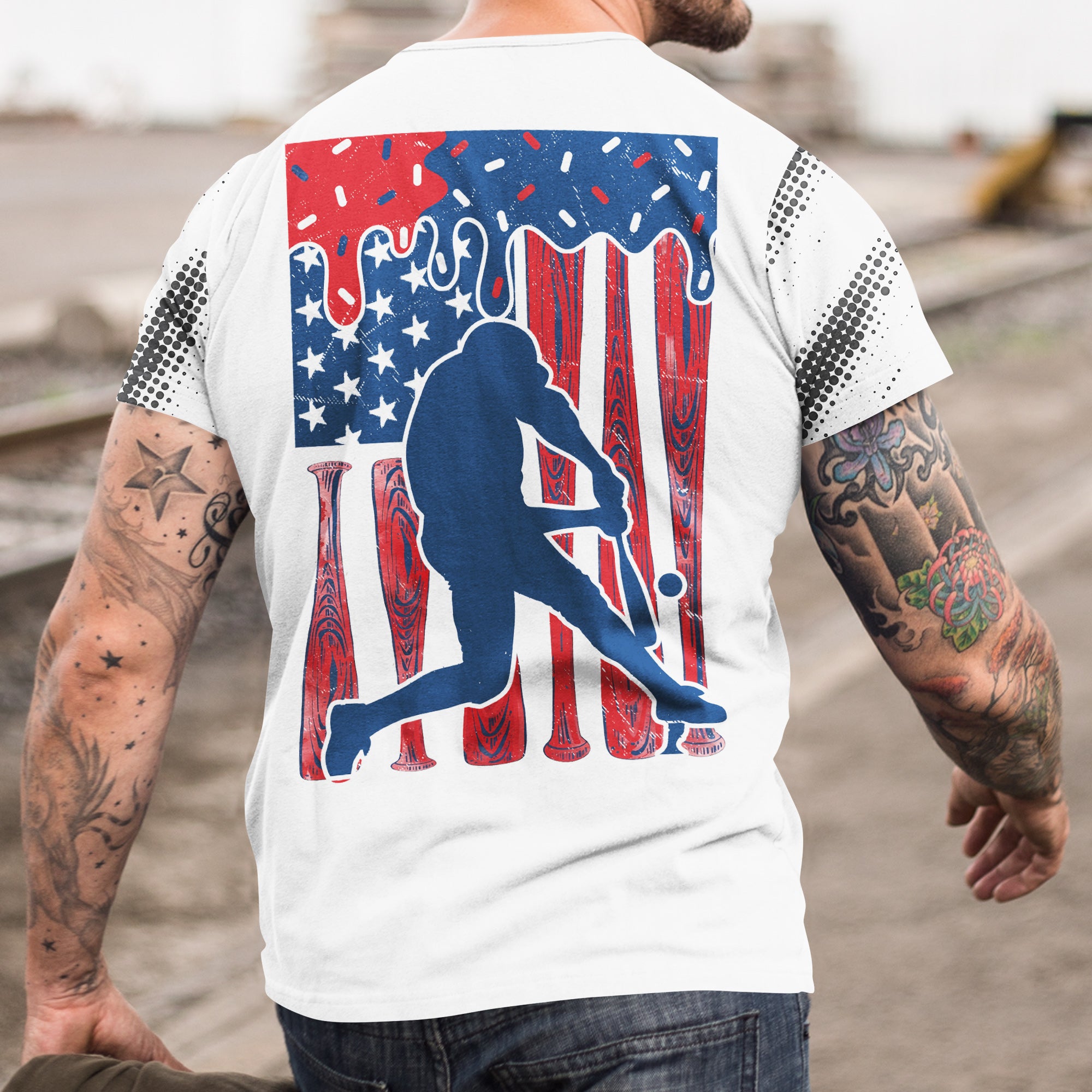 Made In America All Over Print 4th Of July T-Shirt