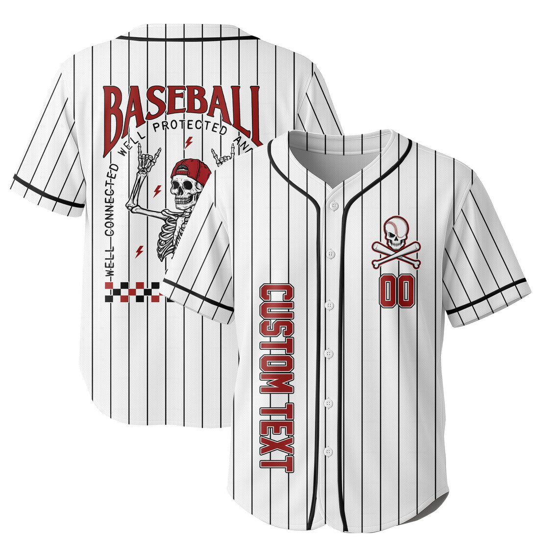 WELL RESPECTED - Custom Black White Cream Baseball Jersey