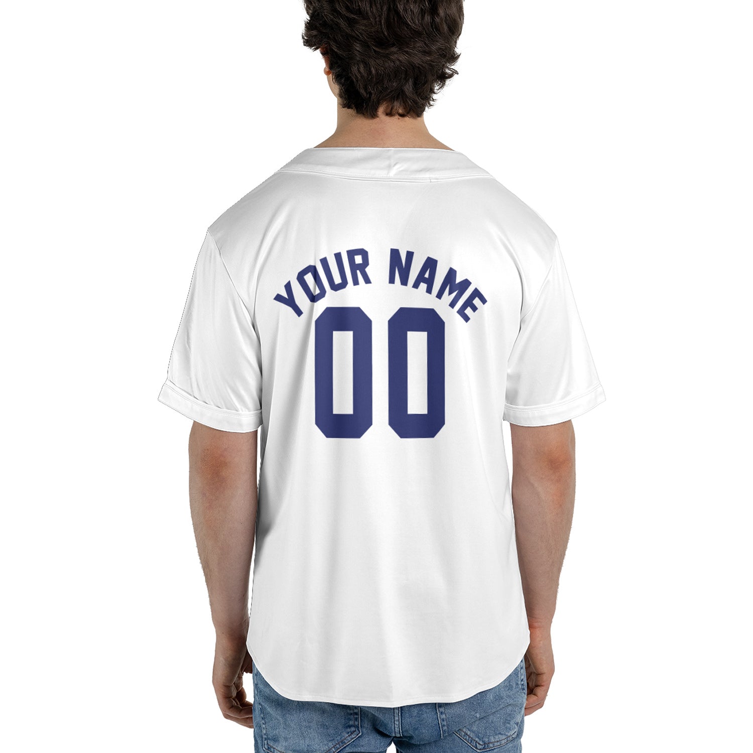 Classic White Custom Jersey – Add Your Name & Team Logo for a Clean, Timeless Look