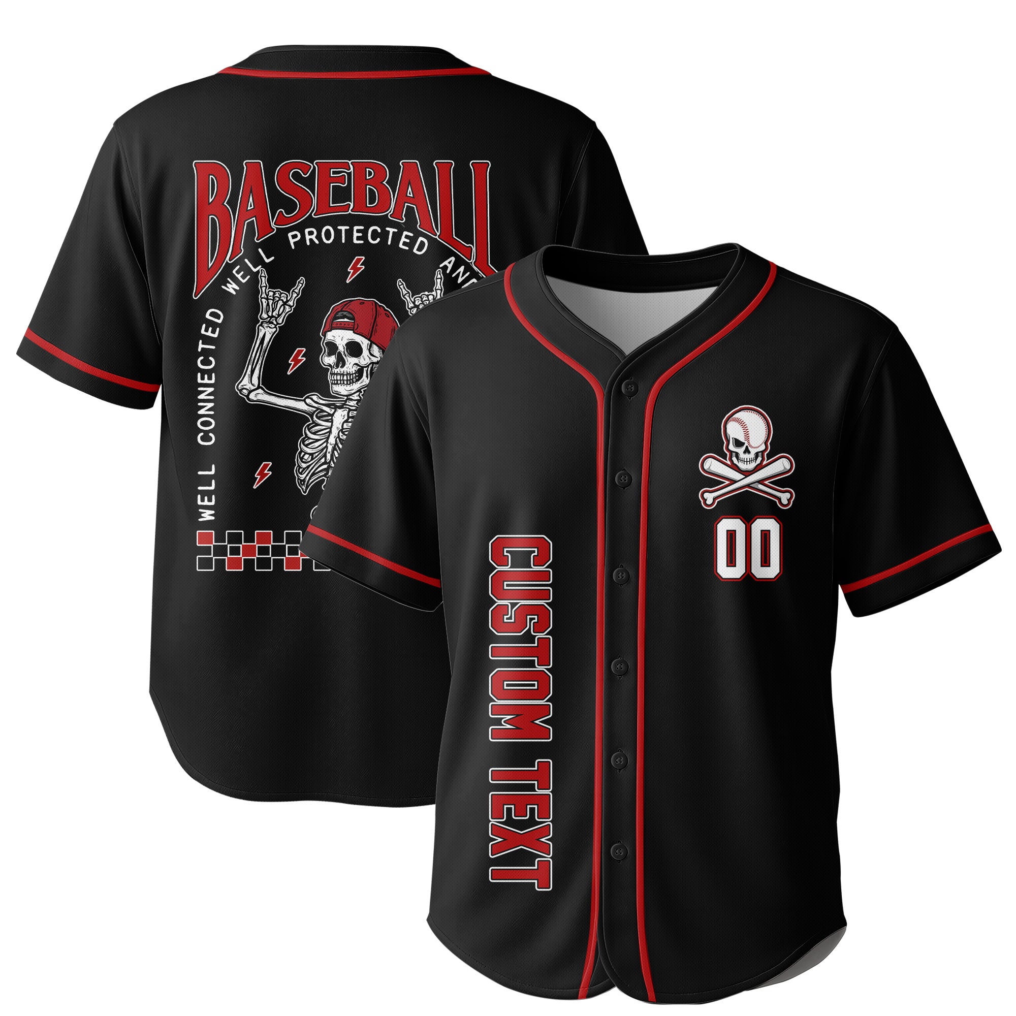 WELL RESPECTED - Custom Black White Cream Baseball Jersey