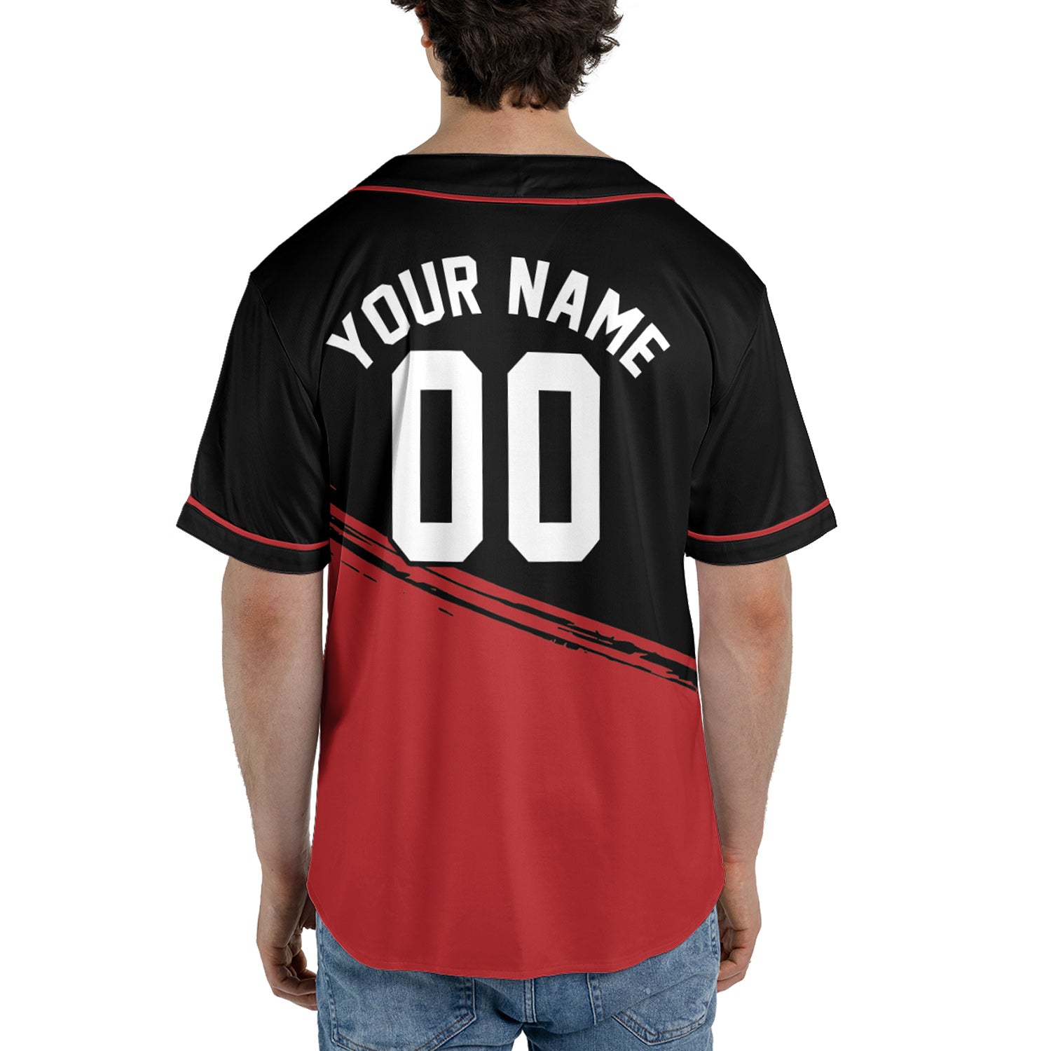 Custom Black and Maroon Classic Baseball Jersey with Diagonal Accent