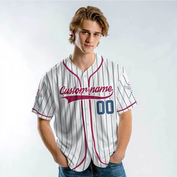 Custom Baseball Jersey - At The Ballpark Is Where I Spend Most Of My Days - Baseball Lover Jersey - Custom Name, Number