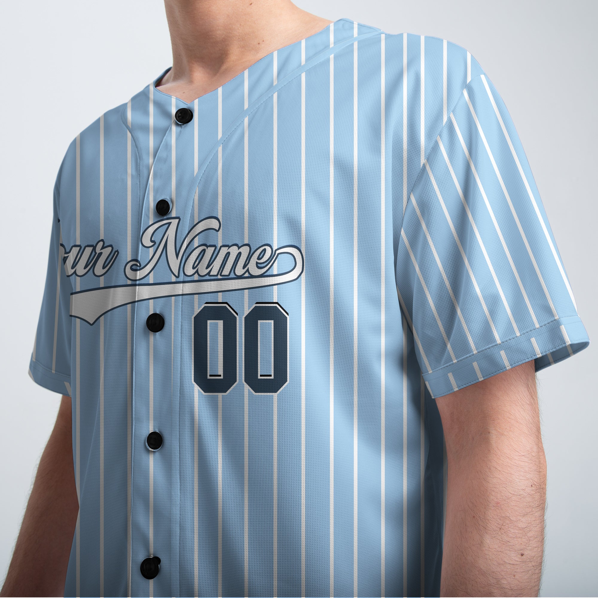 FATHERHOOD: Full Count, Bases Loaded, No Out - Custom Light Blue Baseball Jersey