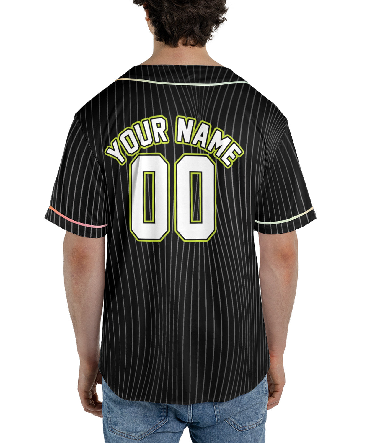 Neon Noir – Custom Name & Logo Baseball Jersey