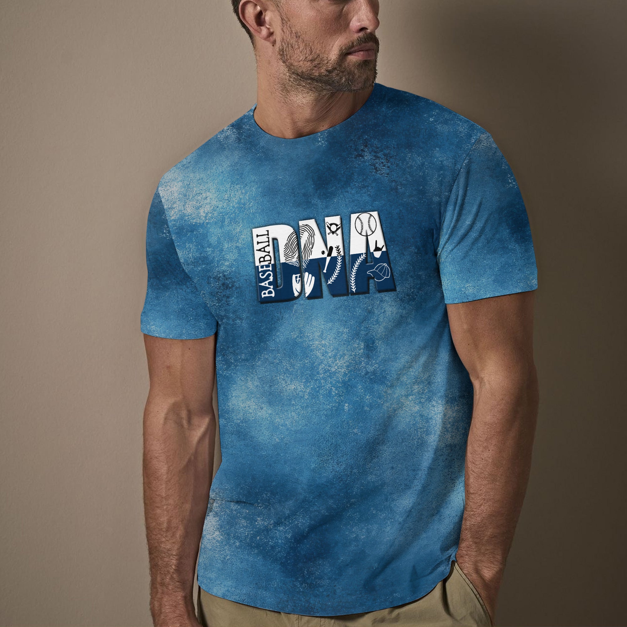 Baseball Is In My DNA All Over Print T-Shirt