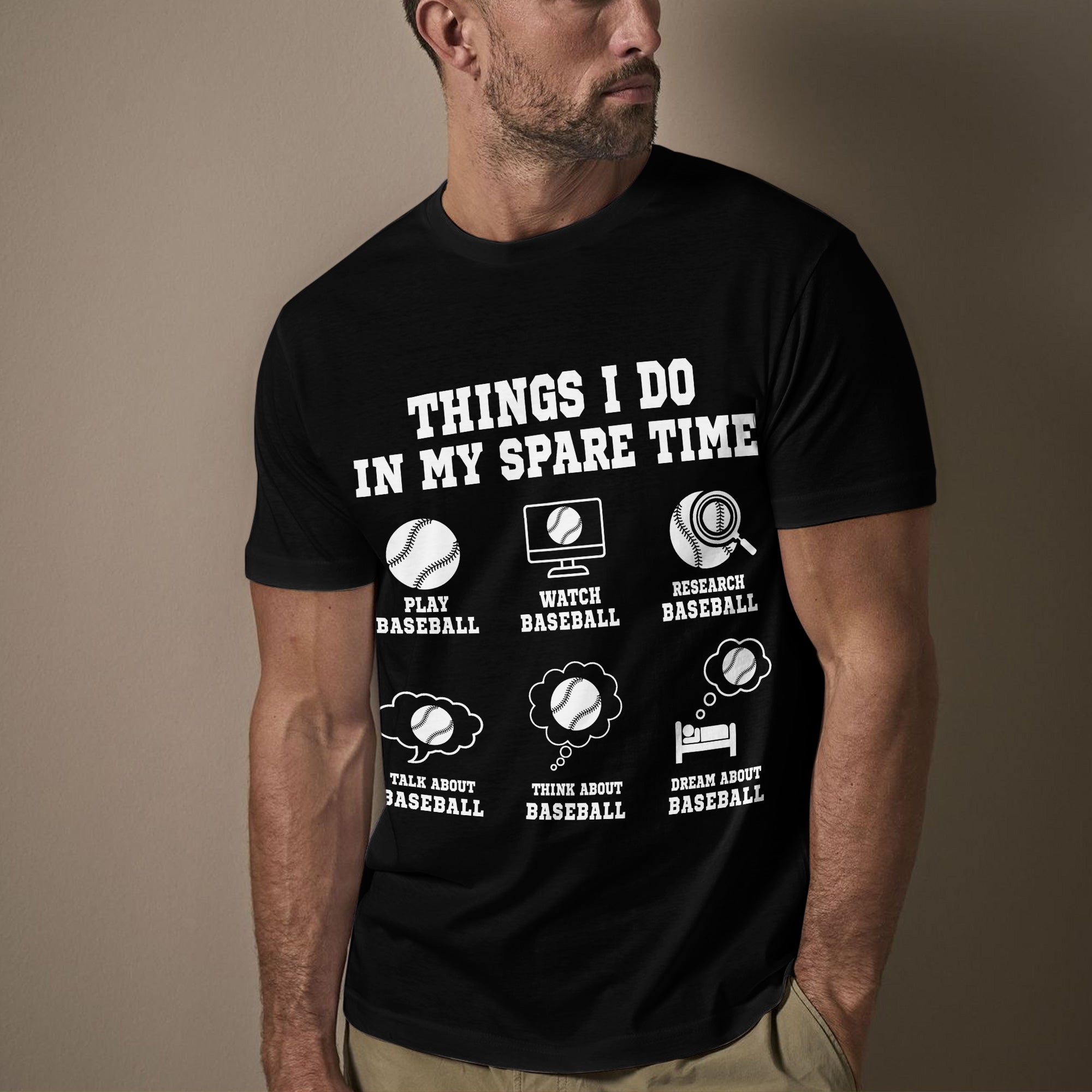 Things I Do In My Spare Time Baseball T-Shirt
