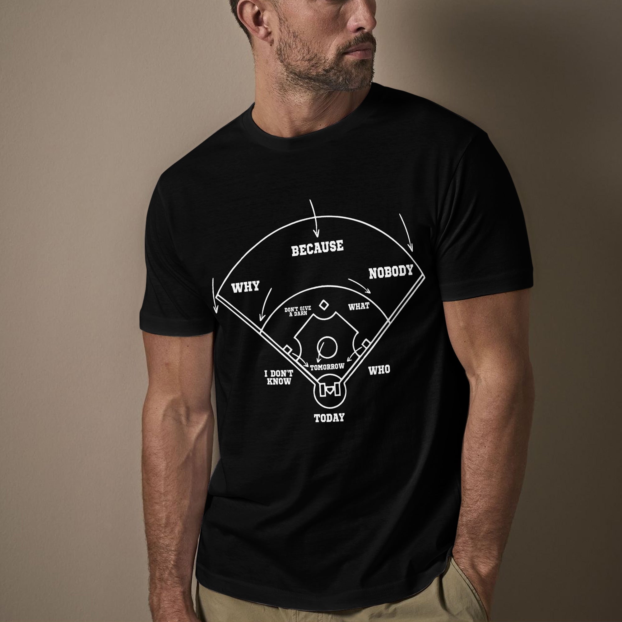 Baseball Classic Comedy Routine Who's on First Baseball T-Shirt