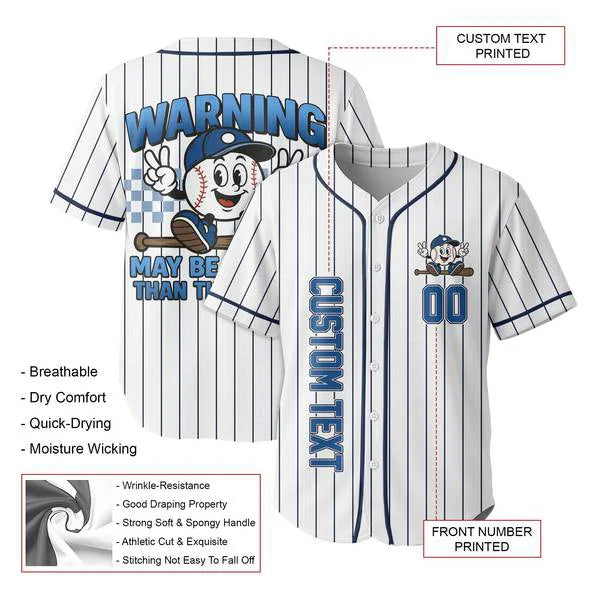 Warning May Be Louder Than The Umpire - Custom Baseball Jersey Baseball Lovers