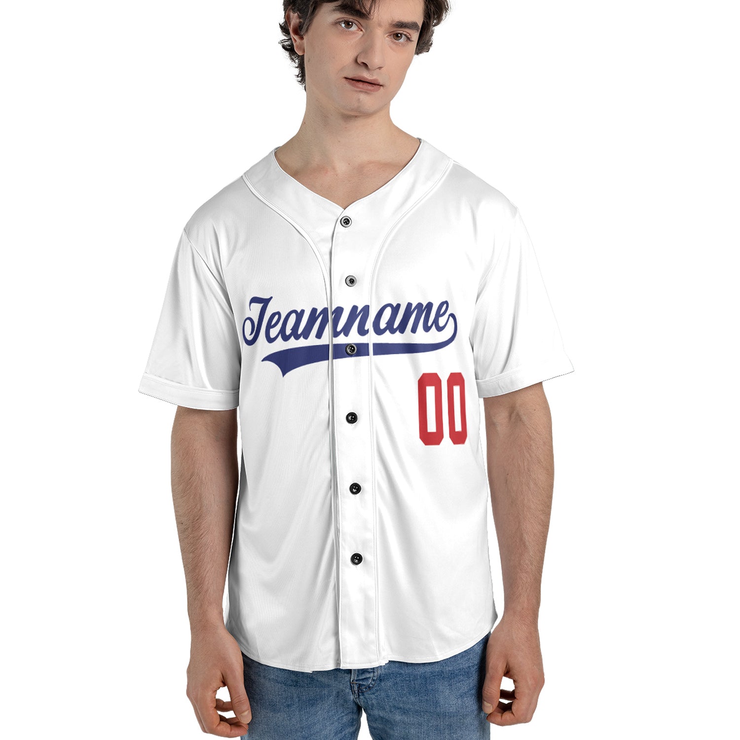 Classic White Custom Jersey – Add Your Name & Team Logo for a Clean, Timeless Look