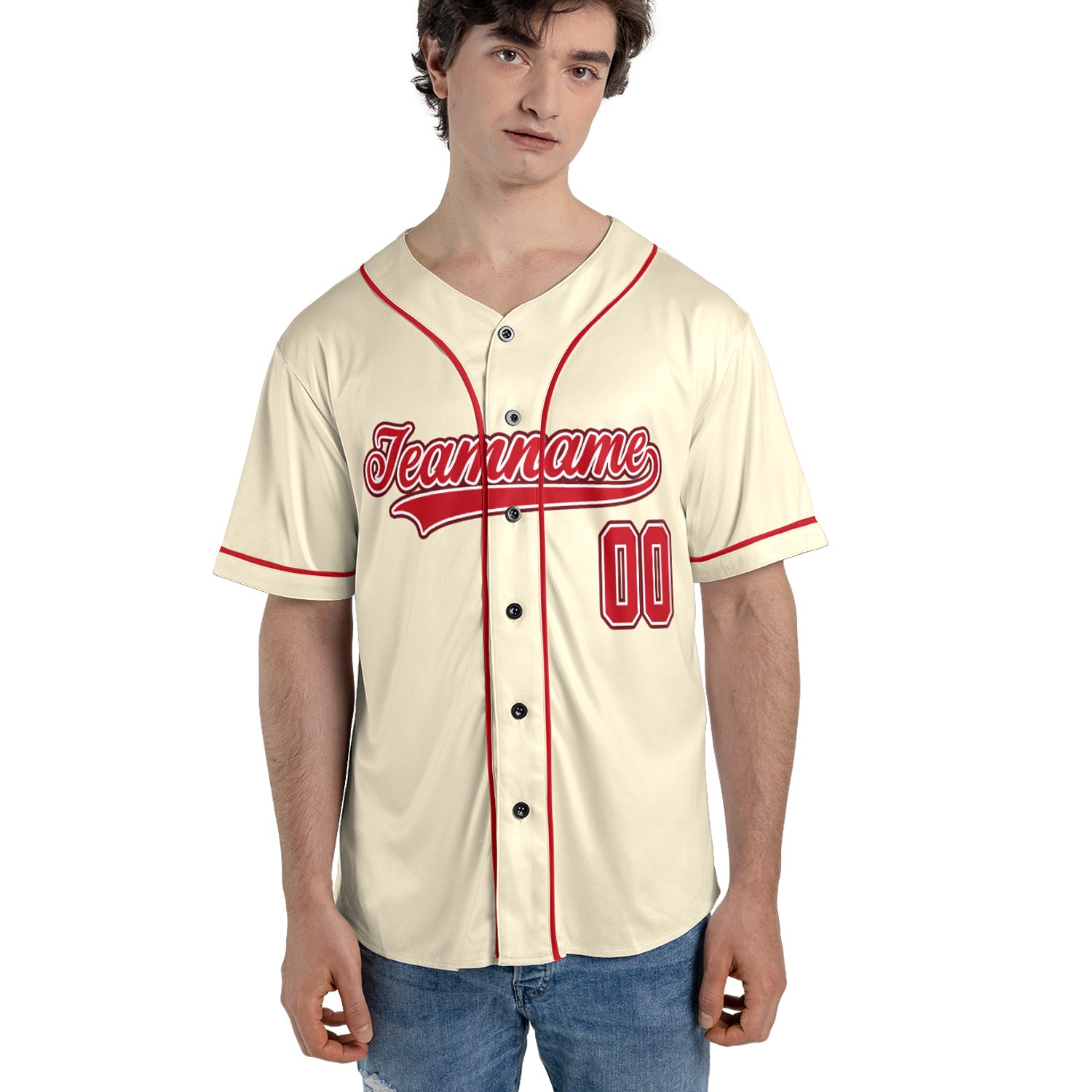 Vintage Creamfire – Custom Name & Logo Baseball Jersey