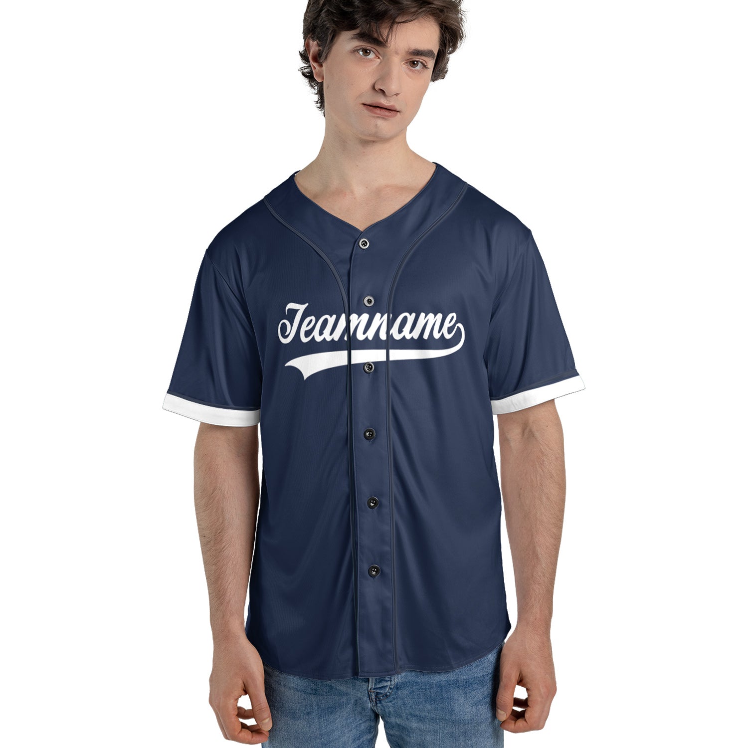 Midnight Navy Custom Jersey – Personalized Name & Team Logo
