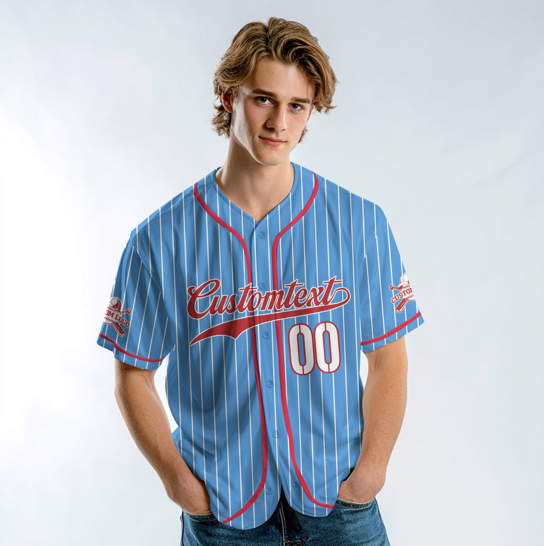 They Not Like Us - Custom Blue Red Baseball Jersey