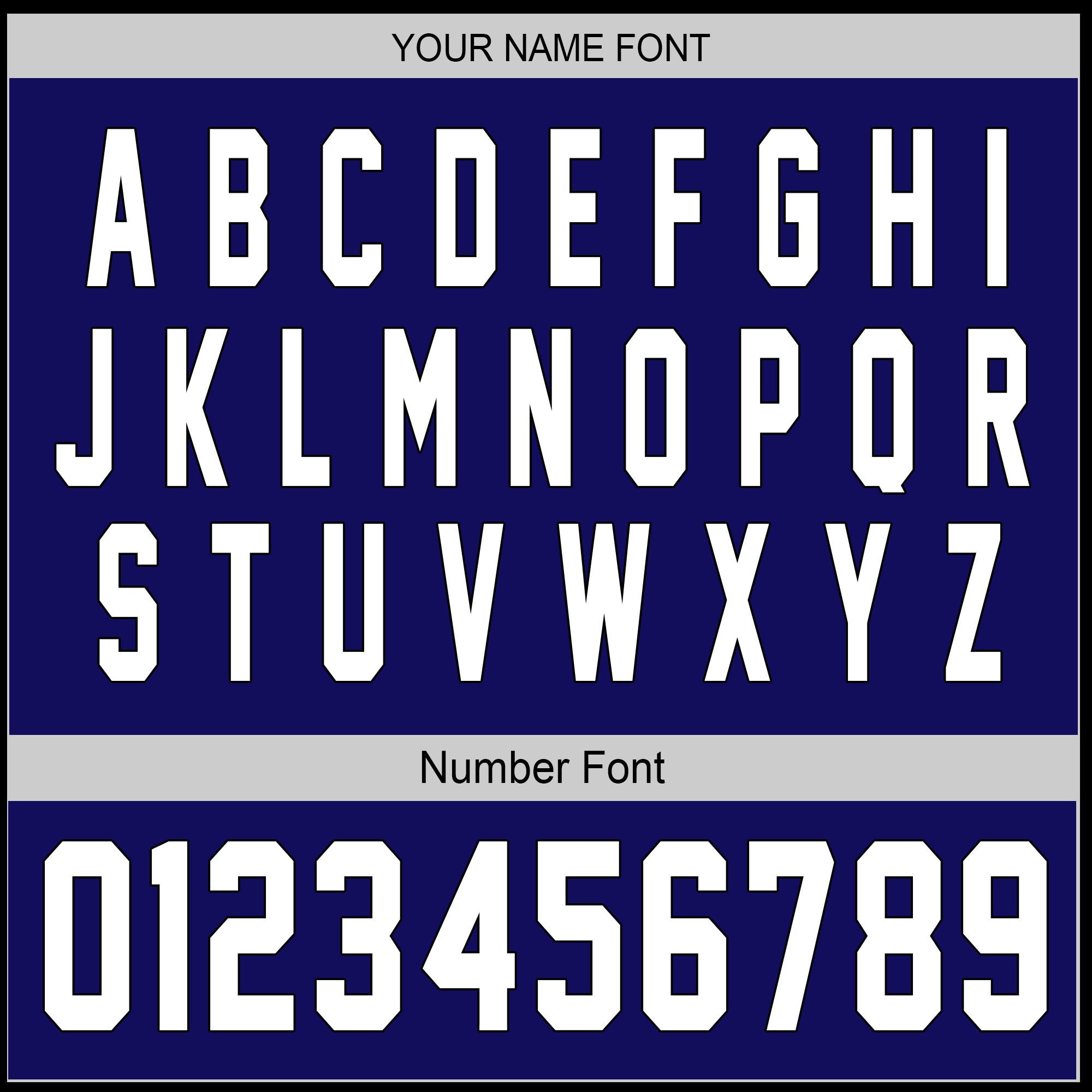 Navy Bold Custom Jersey – Personalized Name & Logo on Classic Blue Baseball Style