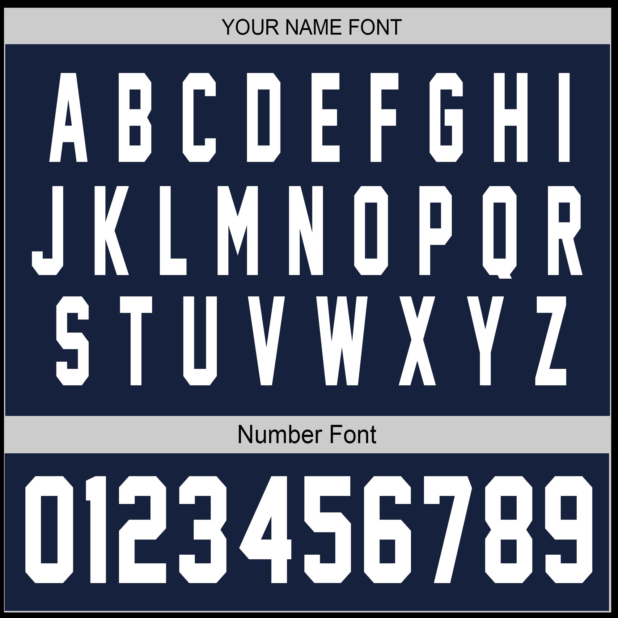 Midnight Navy Custom Jersey – Personalized Name & Team Logo