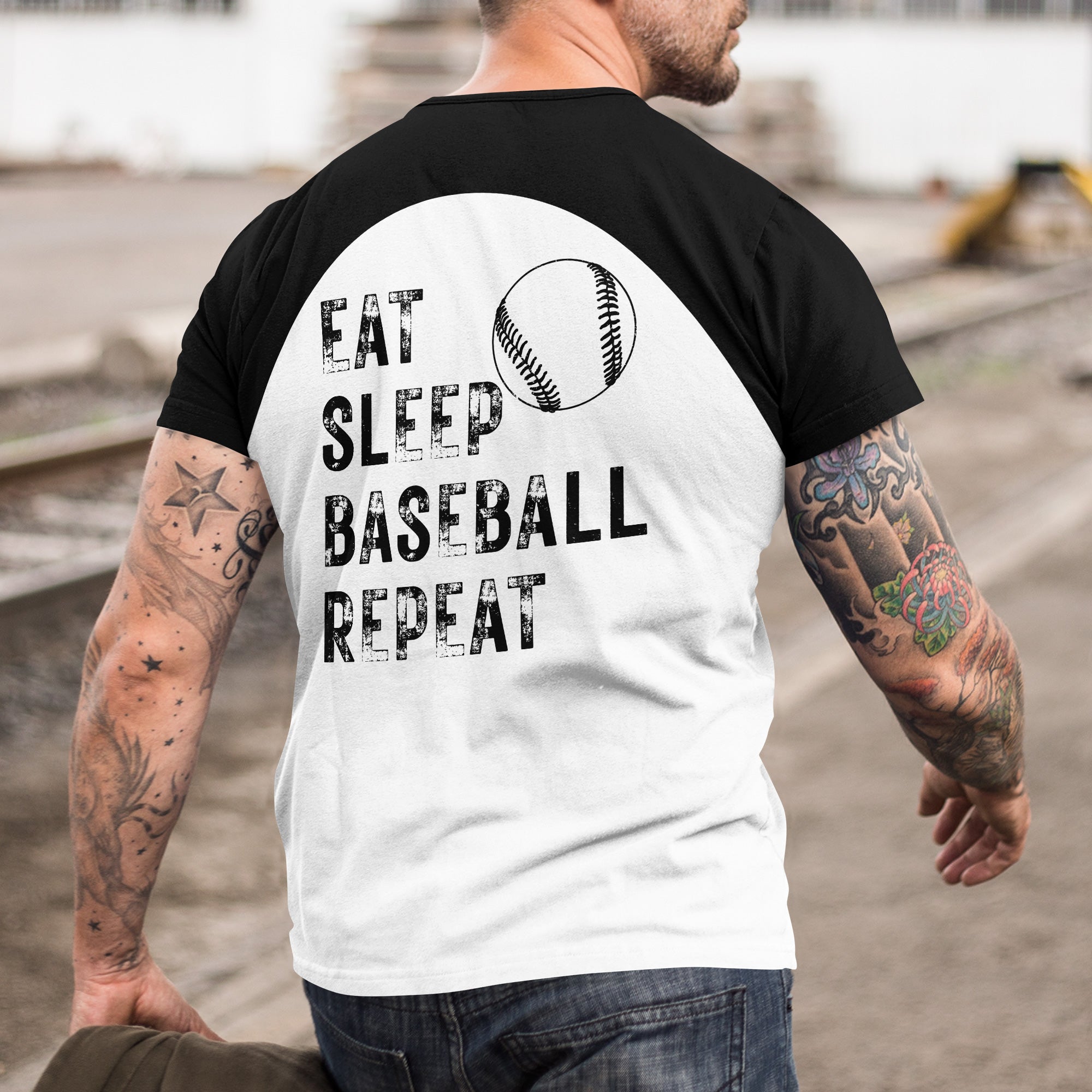 Eat, Sleep, Baseball, Repeat - Baseball Lover - American Baseball Lovers, Custom Name, Custom Number - All Over Print