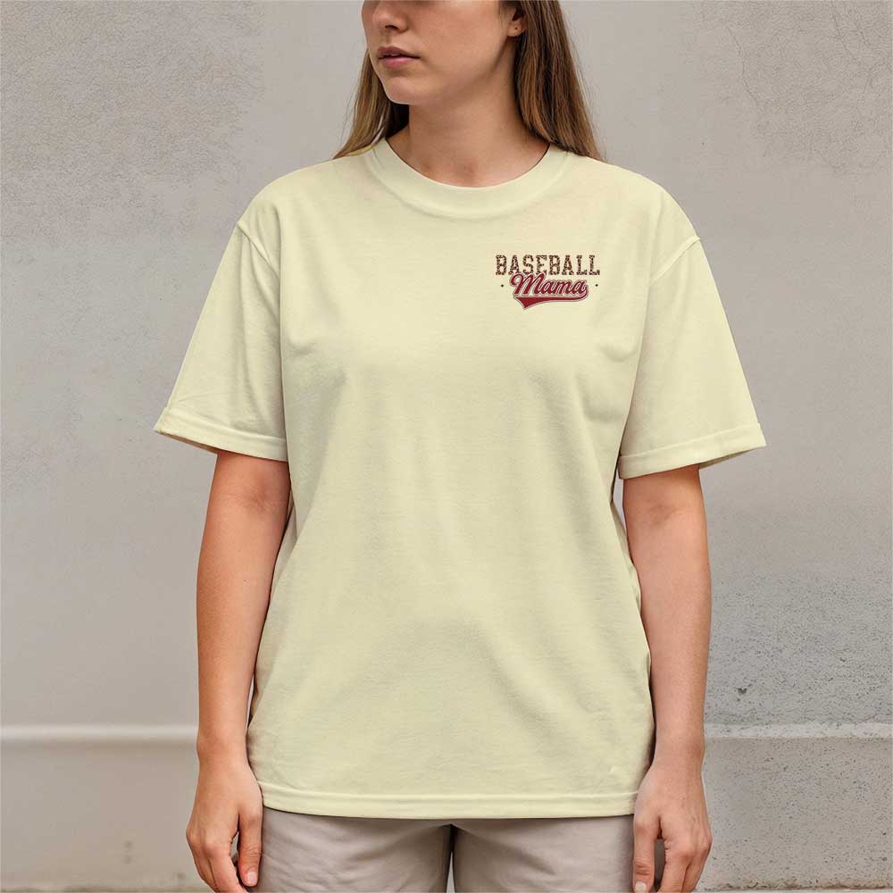Hot Mess Always Stressed - All Over Print Baseball Mom T-Shirt
