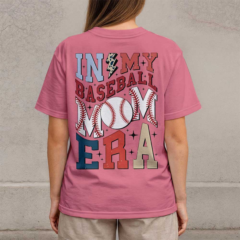 In My Baseball Mom Era - All Over Print Baseball Mom T-Shirt