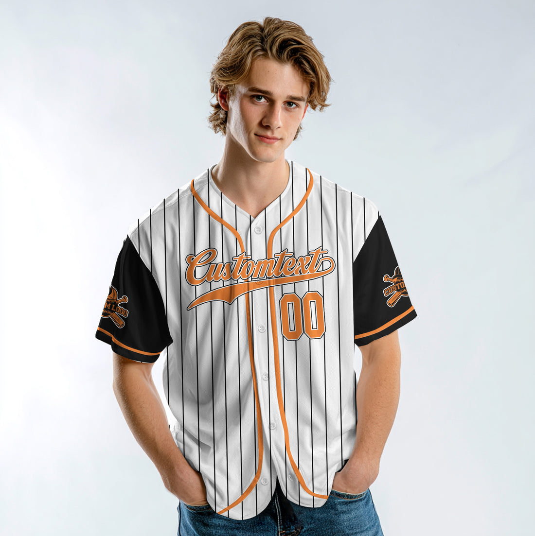 Custom White Black Raglan Baseball Jersey - You Can Win You Can Lose