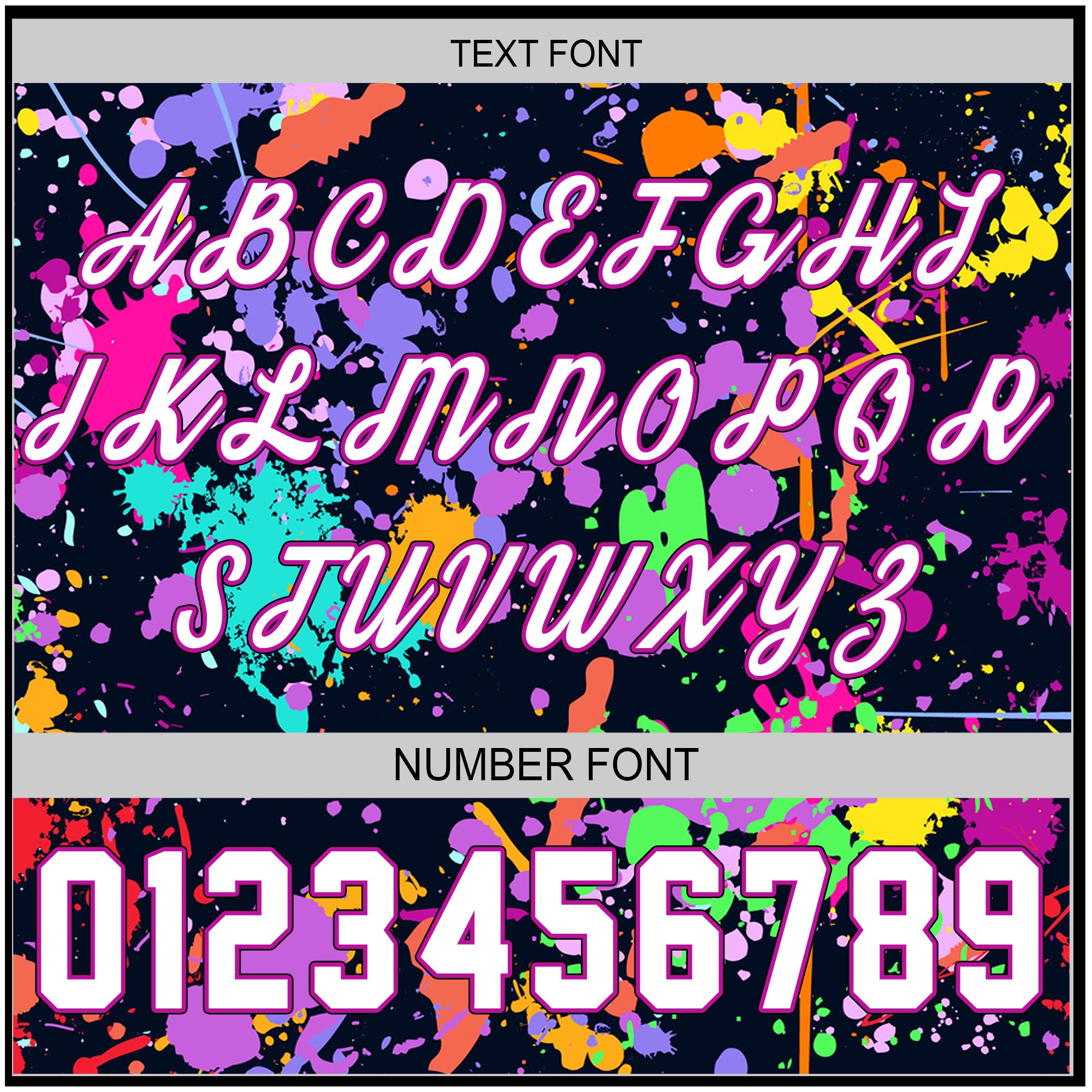 Custom Splashes Graffiti Painting Baseball Jersey