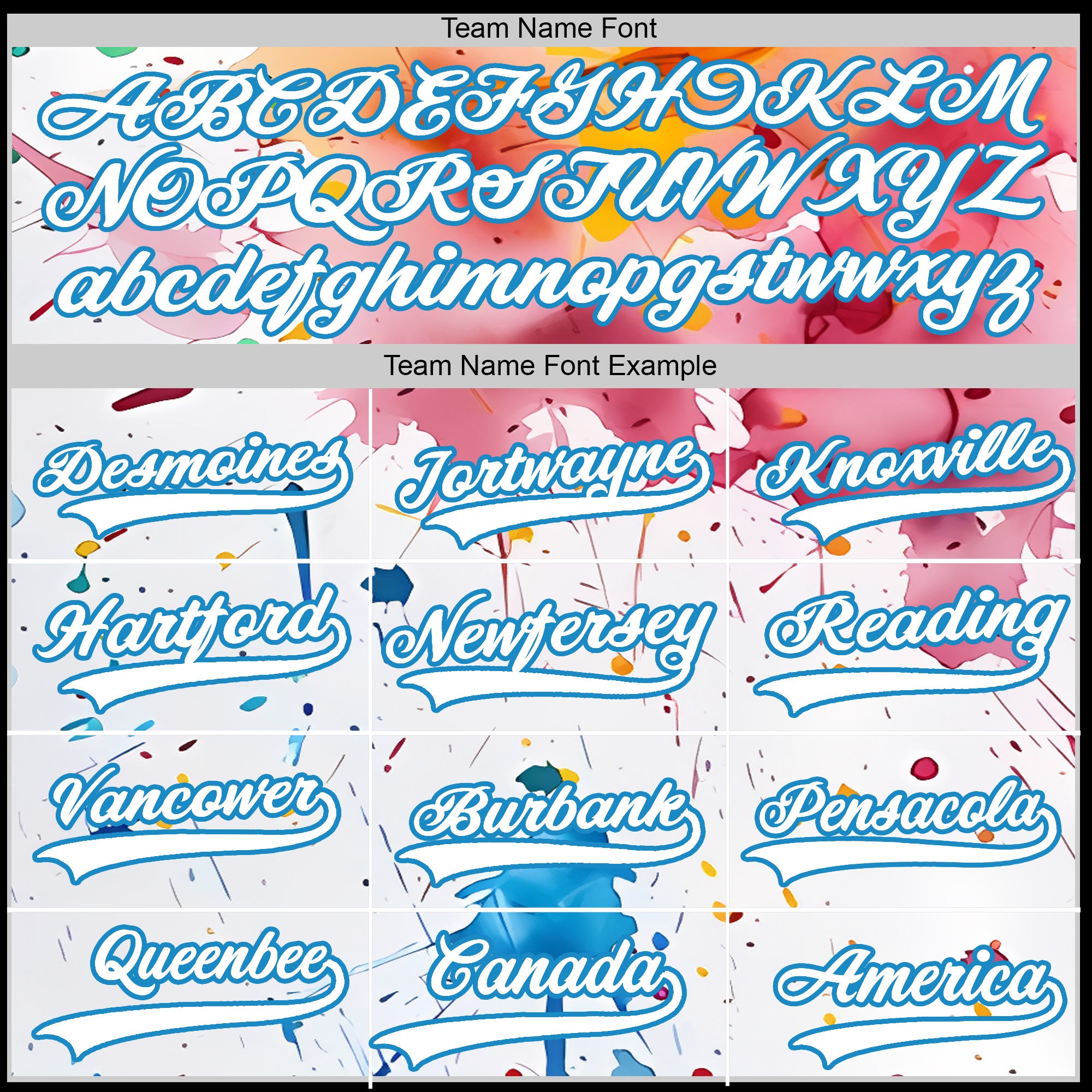 Custom Baseball Jersey - Splash Art Background