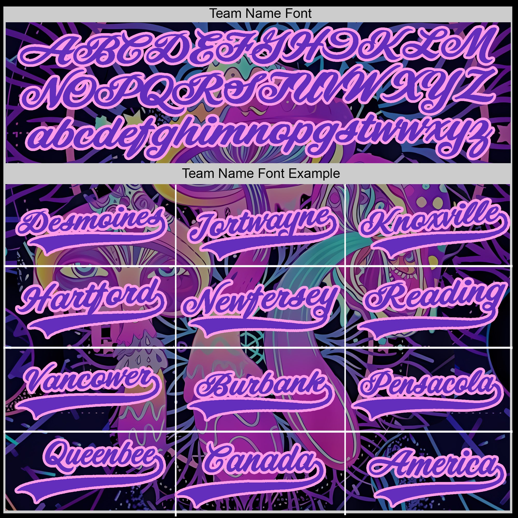 Custom Baseball Jersey – Psychedelic Purple Mandala Background