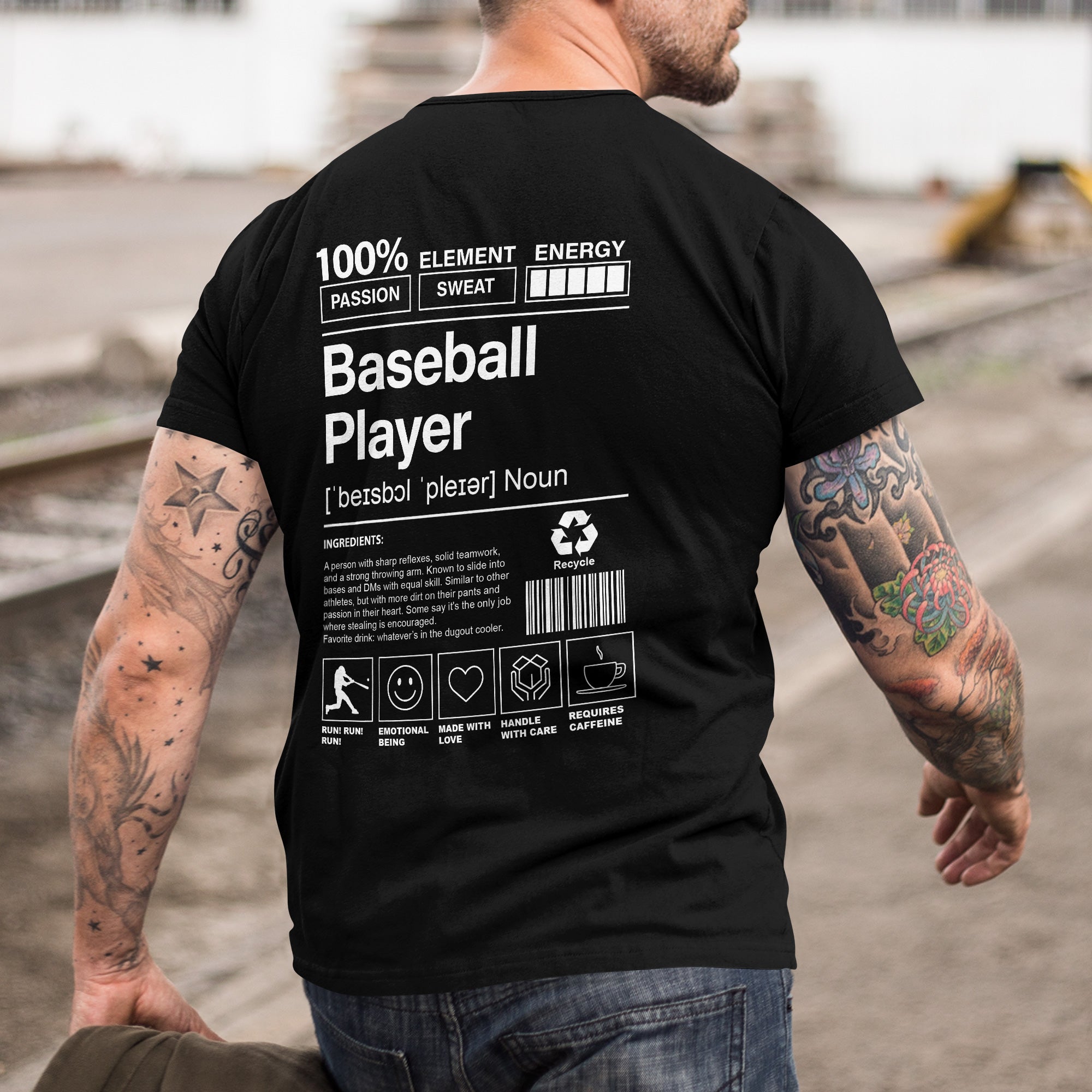 Baseball Ingredient Shirts - Baseball Shirts - Baseball Shirt For Baseball Lovers