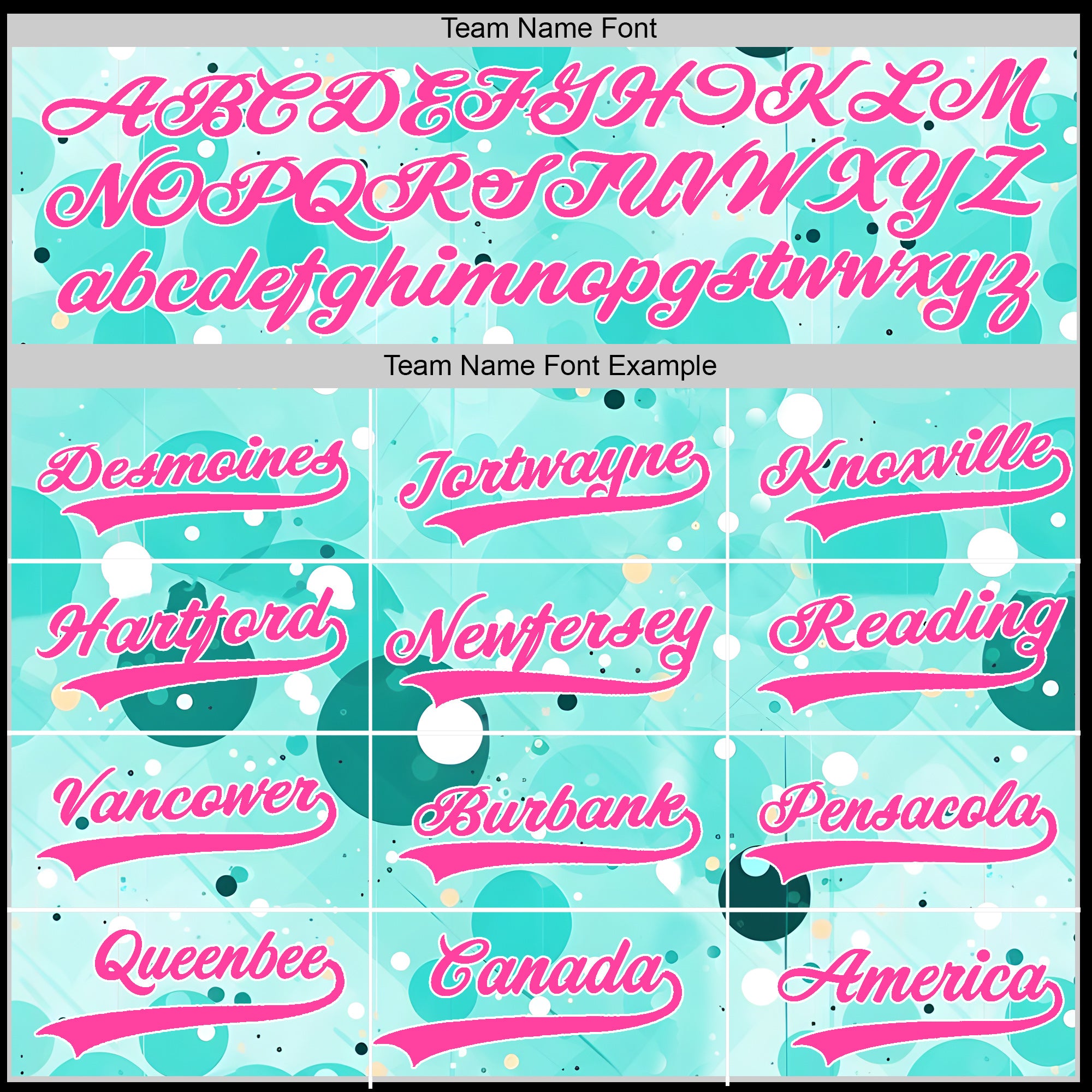 Custom Baseball Jersey – Aqua Bubble Pop